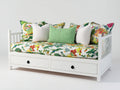 Divano letto - Legno - 210x100x92 cm - Bianco - Stile classico contemporaneo