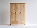 Armadio - legno - 135x55x200 cm - legno naturale - stile classico