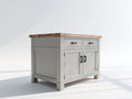 Credenza - Legno-Metallo - 108x52x91 cm - Grigio tortora-Rovere naturale - Stile classico moderno
