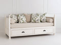 Divano letto - Legno - 212x99x94 cm - Bianco - Stile classico contemporaneo