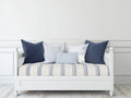 Divano letto - Legno - 205x95x88 cm - Bianco - Stile costiero
